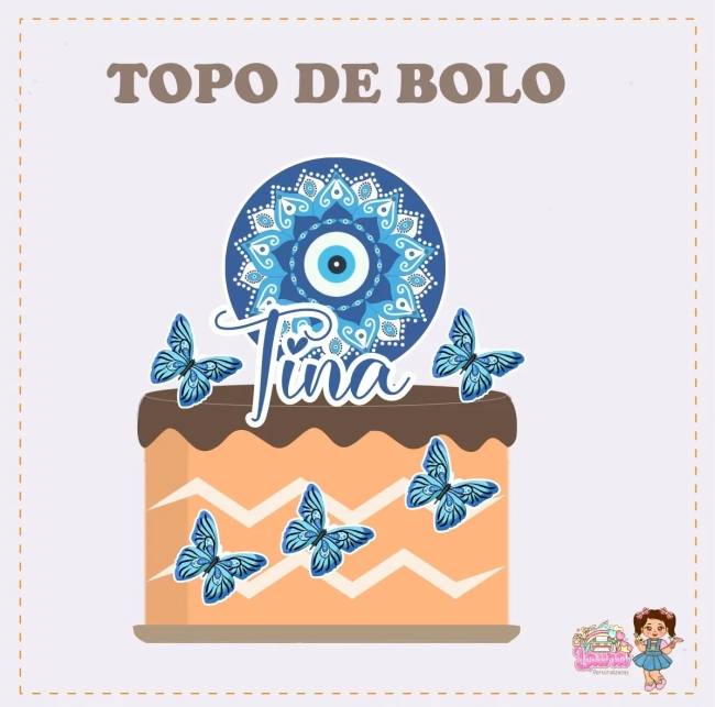 Kit Festa Só Um Bolinho OLHO GREGO - Decoração de Festa