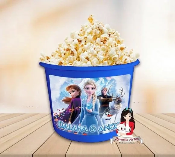 Balde de Pipoca Frozen