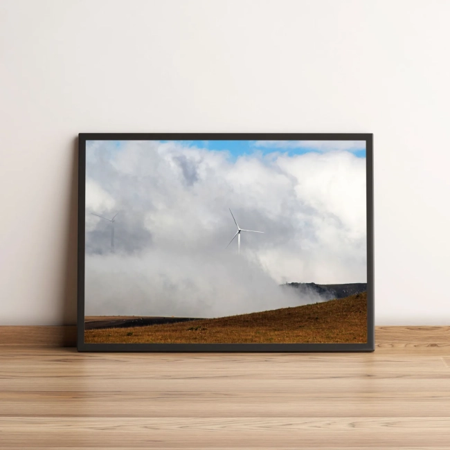 Quadro Torres Eólicas Entre Nuvens 28