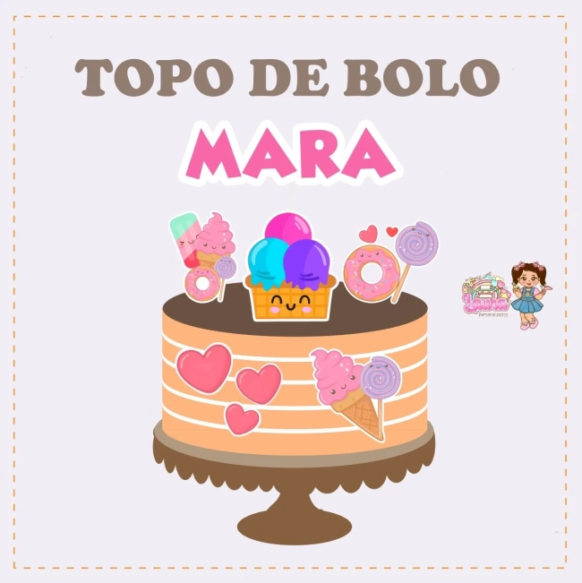 Kit Festa Só Um Bolinho DOCES - Decoração de Festa