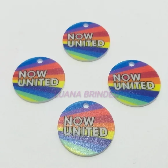 Pingente Now United de Acrílico U.V. - pct c/ 6 unid