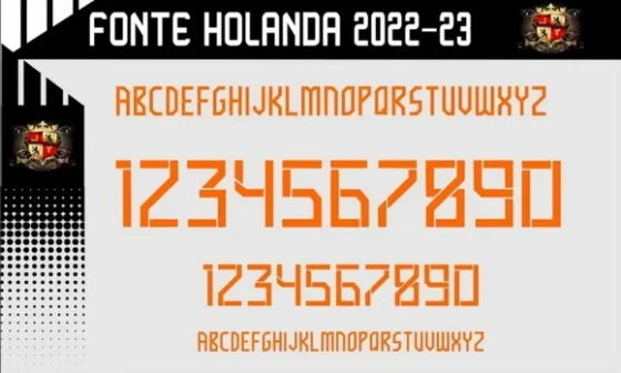 Vetores Camisa Fonte Holanda 2022-23