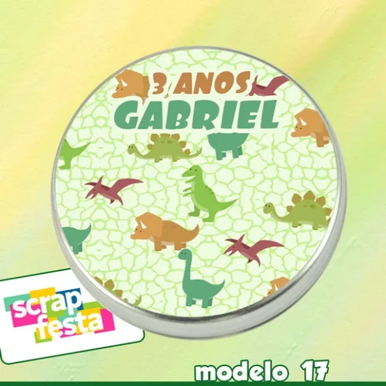 Latinhas Personalizada Festa Dinossauro