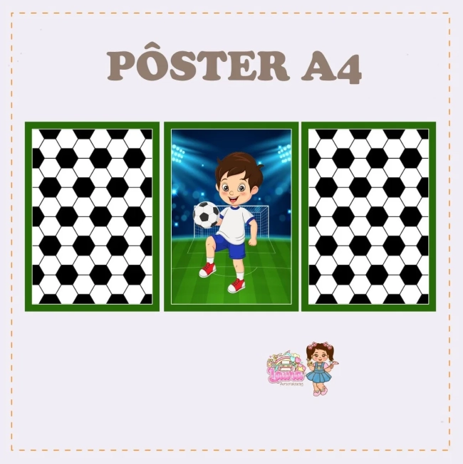 Kit Festa Só Um Bolinho FUTEBOL - Decoração de Festa