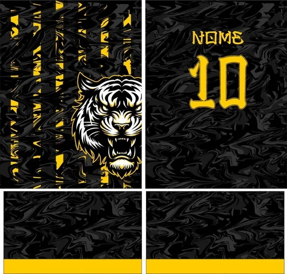 Arte Vetor Camisa Interclasse Tigre Mod-187
