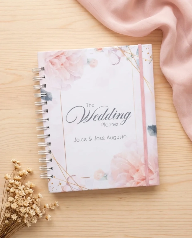 Planner da Noiva Personalizado + Divisórias - Escolha a Capa