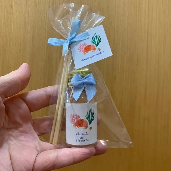 Kit Sacolinha Personalizada + Aromatizador Fundo do Mar