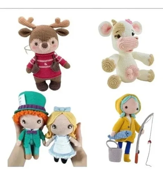 Mais de 8000 Projetos Amigurumi com Videos e Apostilas