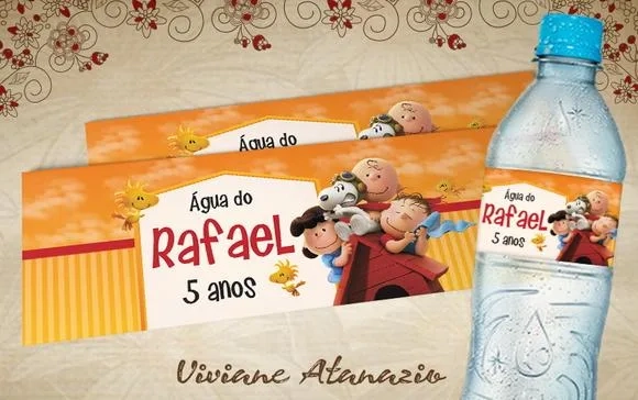 Rótulo Água Snoopy - 00322