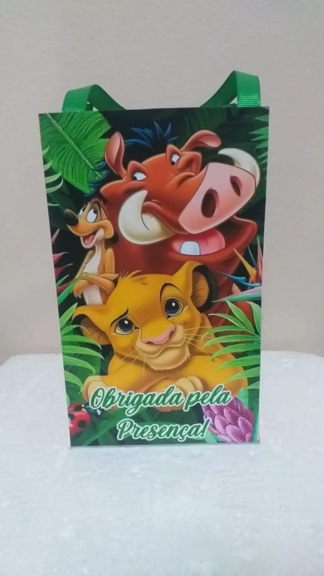 Sacolinhas Personalizadas Rei Leão para Lembrancinhas