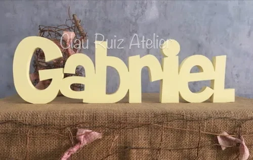 Letras de MDF -Nomes Linha CH
