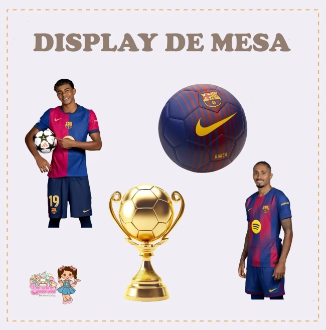 Kit Festa Só Um Bolinho BARCELONA - Decoração de Festa