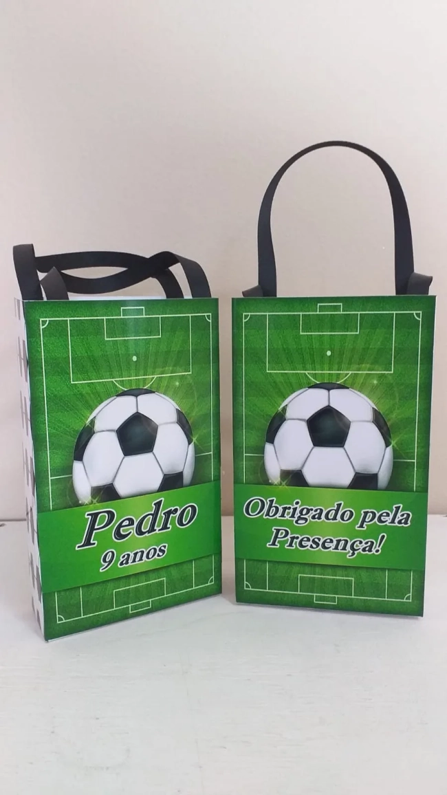 Sacolinhas Personalizadas Futebol para Lembrancinhas