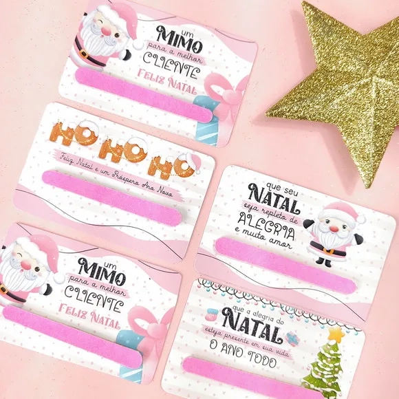Card para Mini Lixa Natal- Não Acompanha Mini Lixa