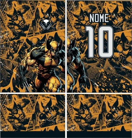 Arte Vetor Camisa Interclasse Wolverine 373