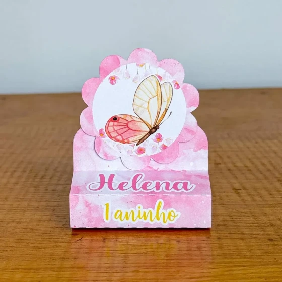 PEGUE E MONTE - Porta Bis Duplo Personalizados BORBOLETA - Decoração de Festa | Lembrancinhas | Aniversário | Personalizados