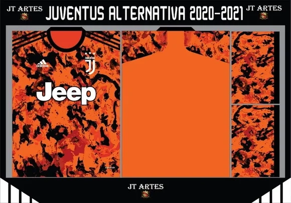 Vetor Camisa da Juventus Alternativa 2020-2021