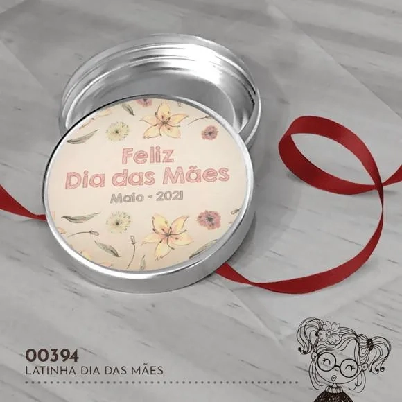 Latinha Adesivada Dia das Mães - 00394