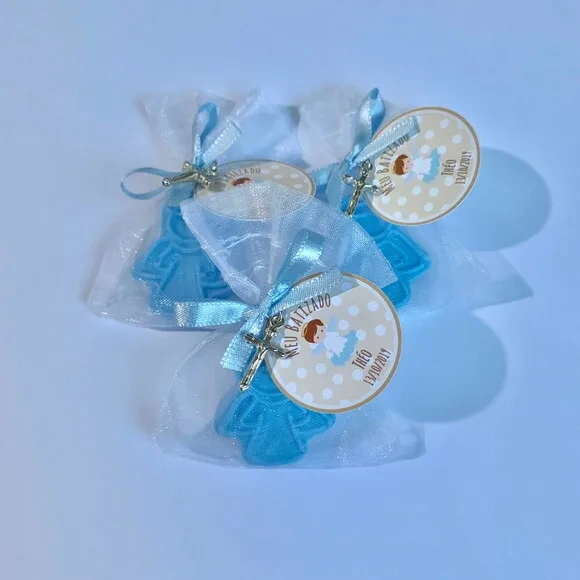 Lembrancinha Batizado Sabonete Anjinho Azul