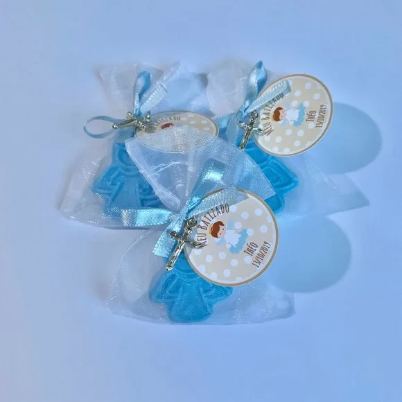 Lembrancinha Batizado Sabonete Anjinho Azul