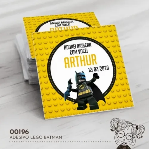 Adesivo Quadrado Batman - 00196