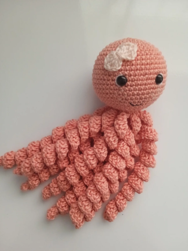 Polvo de crochê com técnica do Amigurumi/ Terapêutico para bebê