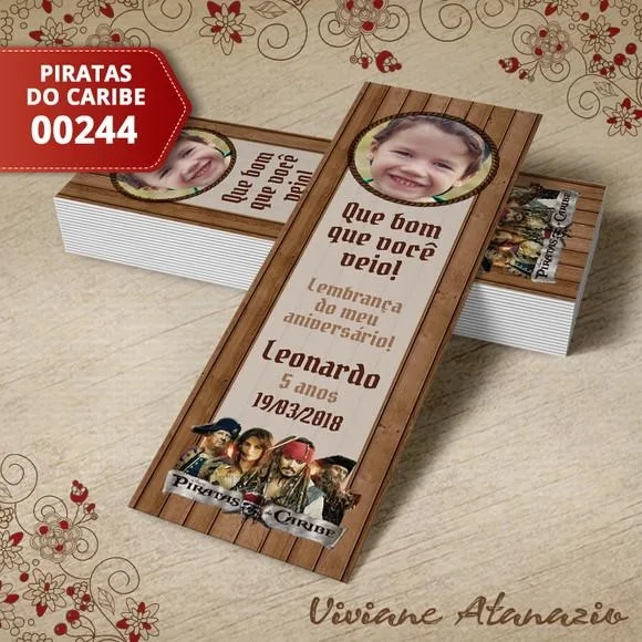 Marcador de Livro Piratas do Caribe - 00244
