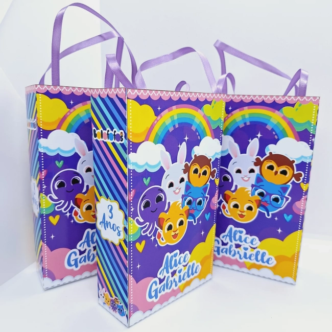 PEGUE E MONTE - Sacolinha Surpresa Personalizada BOLOFOFOS LILÁS