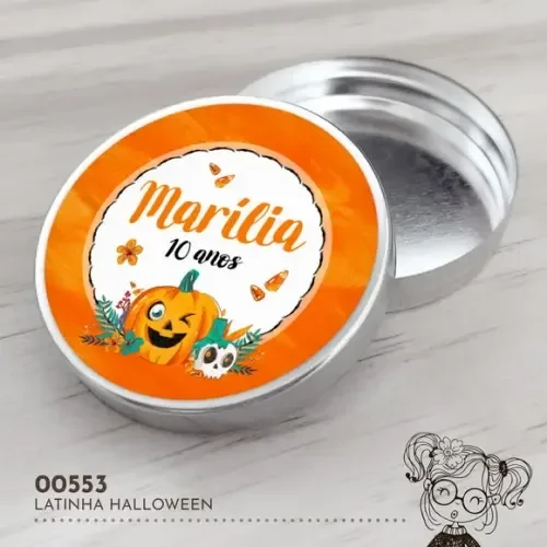 Latinha Adesivada Halloween - 00553