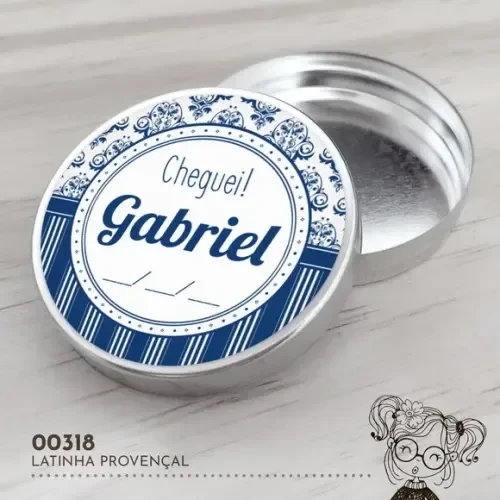 Latinha Adesivada Provençal - 00318