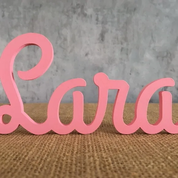 Letras Decorativas em MDF - Linha Cursiva