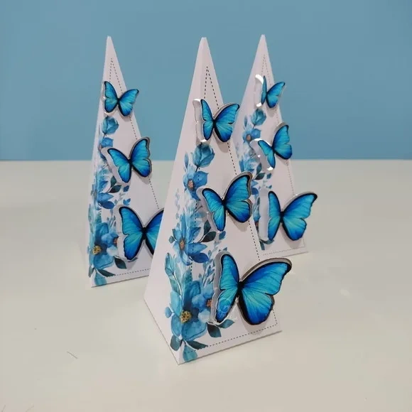 Kit 30 Lembrancinhas - Borboleta Azul