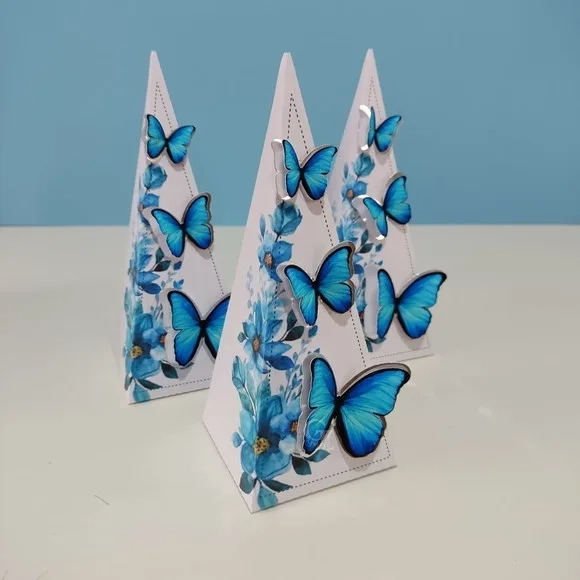 Kit 30 Lembrancinhas - Borboleta Azul