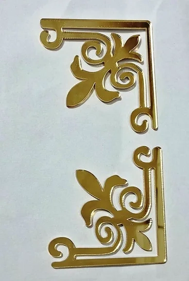 Cantoneira de Acrílico Espelhado 5cm - 4 Unidades