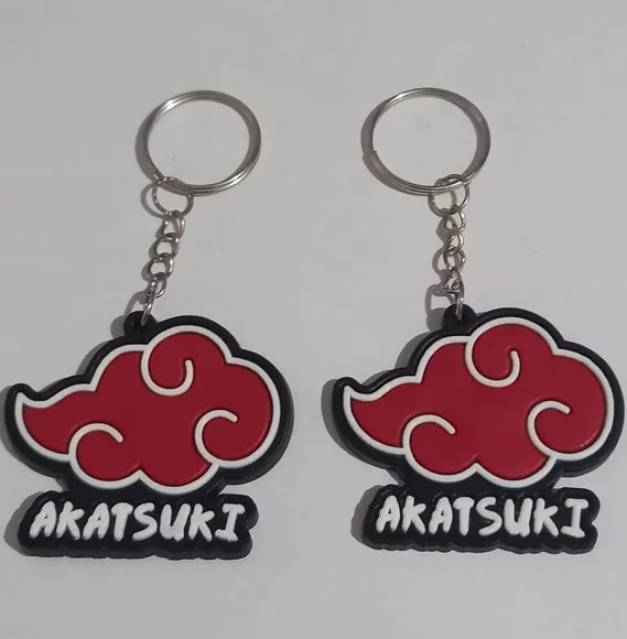 Chaveiro Akatsuki Emborrachado - 4 Peças