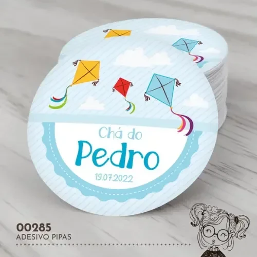 Adesivo Redondo Pipas - 00285