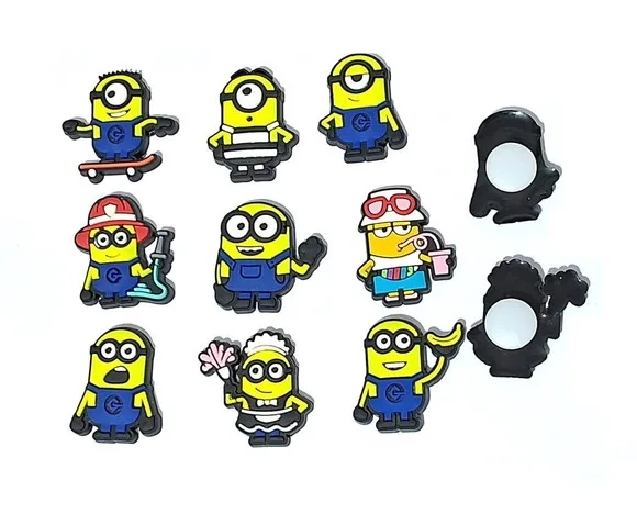 Minions Profissões C/adaptador P/crocs Pacote com 9 Unidade