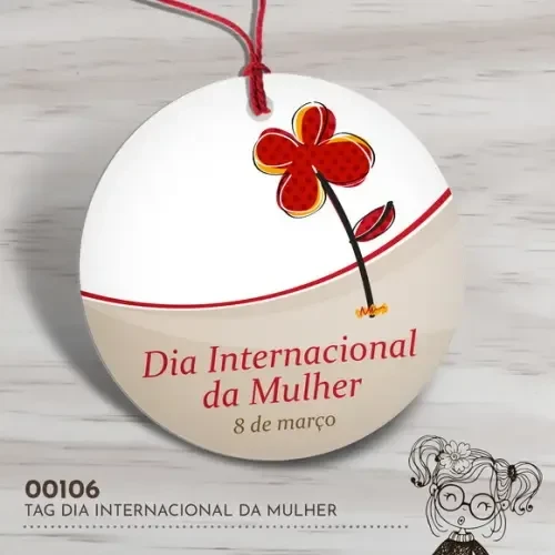 Tag Redonda Dia Internacional da Mulher - 00106