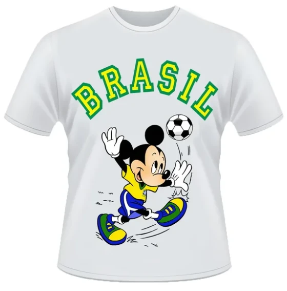 Camiseta Mickey Mouse Brasil
