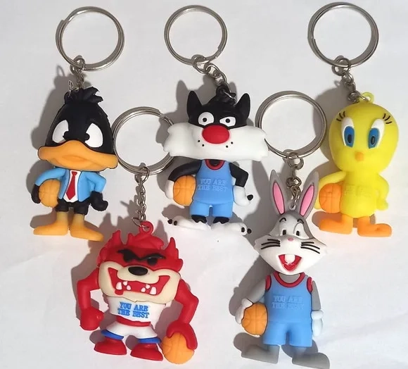 Chaveiro Looney Tunes 7cm - 5 Peças