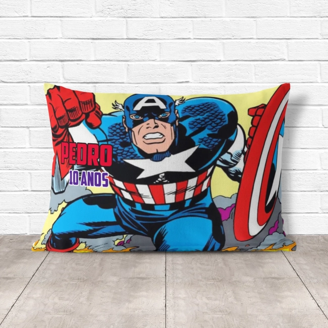 Almofada Personalizada lembrancinhas do Capitão América
