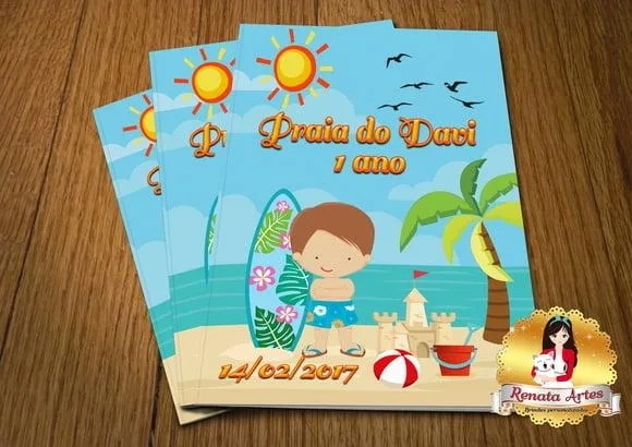 Revista de Colorir com Giz Praia