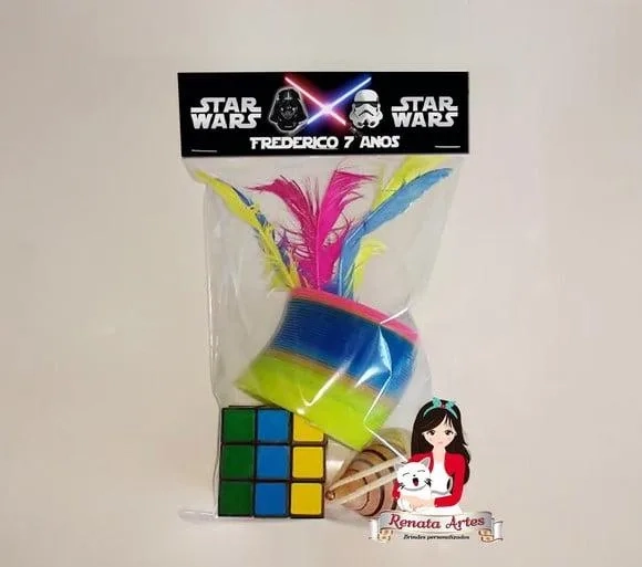 Kit Brinquedos Retrô Personalizado Tema Star Wars
