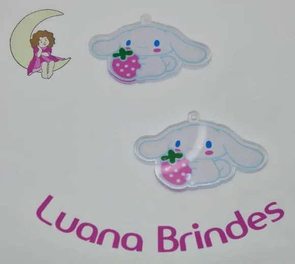 Ping Personagem de Acrílico Adesivado-4cm- pct c/4 un