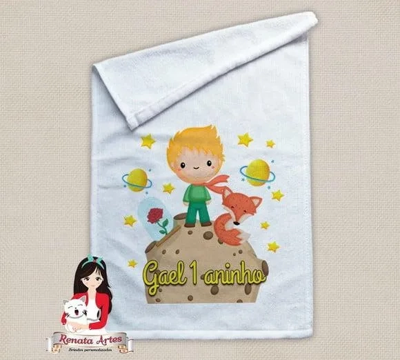Toalhinha Personalizada Pequeno Principe