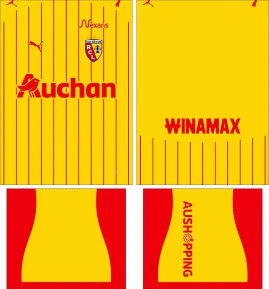 Arte Vetor Camisa Rc Lens Local 2025-2026