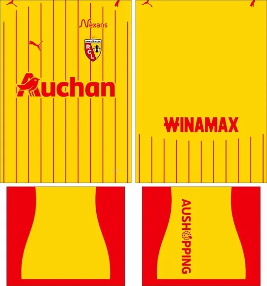 Arte Vetor Camisa Rc Lens Local 2025-2026