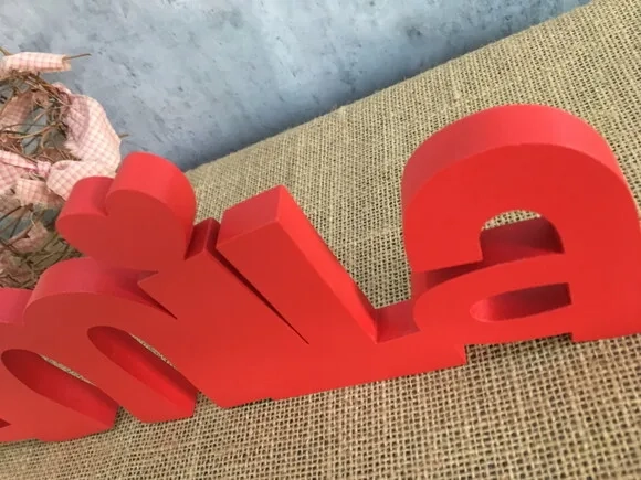 Letras Decorativas - nome em MDF Linha CH