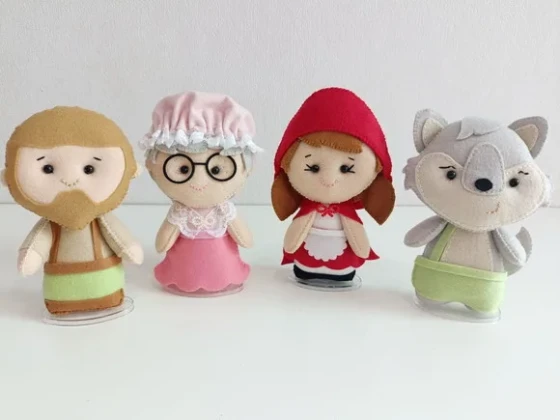 Combo Chapeuzinho e Seus Amigos 15cm Como 10 Peças