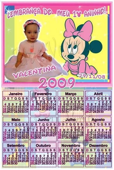 Calendário Fotográfico - 7x10cm